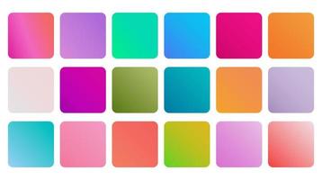 Beautiful gradient color collection set. vector illustration.