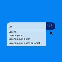 Search bar design element for web and mobile app. vector illustration. eps 10.