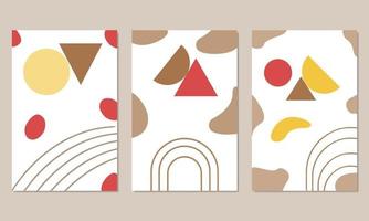 Abstract geometric minimalist shapes composition. vector illustration. eps 10.