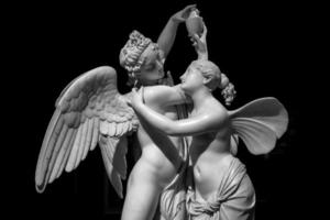 Cupid and Psyche - Amore e Psiche - symbol of eternal love, by sculptor Giovanni Maria Benzoni photo