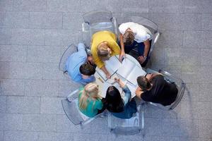 group of students  top view photo