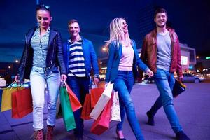 Group Of Friends Enjoying Shopping photo