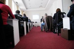 grupo de personas de negocios en seminario foto