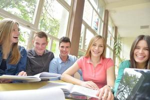 teens group in school photo