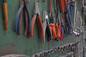 Tools on wall photo