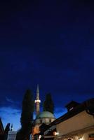 Mosque at night photo