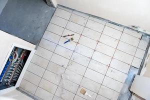 Ceramic tiles and tools for tiler photo