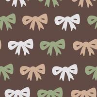 Celebratory vector seamless pattern with bow