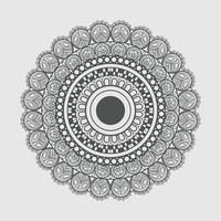 ilustraciones de mandala de vector libre indio floral con un fondo simple