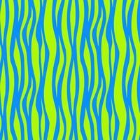 Seamless pattern with a bright acid curved lines. vector