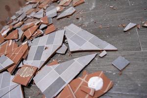 pile of ceramic tiles photo