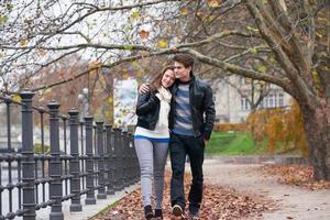 autumn couple portrait photo