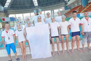 vista de la clase de natación foto