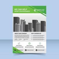 we can help grow your business Flyer Template Design vector