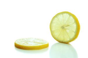 Two slices lemon photo