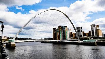 Bridge in Newcastle over river Thyne photo
