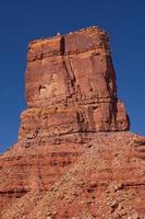 Imposing Red Rock Butte in the Desert photo