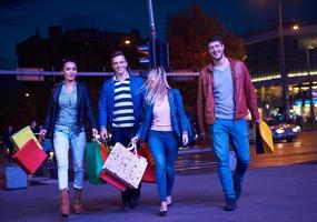 Group Of Friends Enjoying Shopping photo