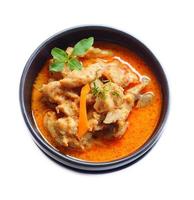 Red curry with pork. photo