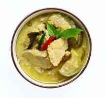 Green curry food. photo