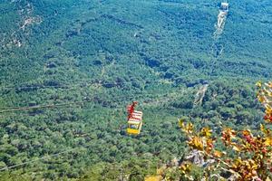 Cable way on Southern coast of Crimea photo