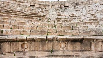 stone seats of Large South Theatre in Gerasa photo