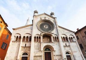 facade of Modena Cathedral in Modena city photo