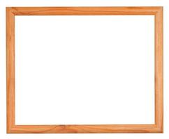 ordinary narrow picture frame with cutout canvas photo