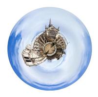 spherical view of cathedral Notre-Dame de Paris photo