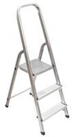 short stepladder isolated on white photo