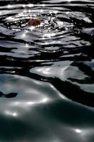 ball and circles on dark water photo