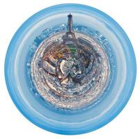 urban spherical skyline of Paris photo