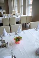 table setting in the restaurant photo