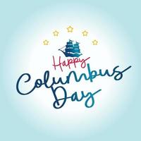 Columbus day greeting card or background. vector