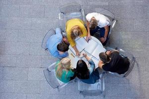 group of students  top view photo