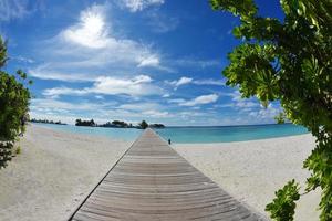 Tropical beach view photo