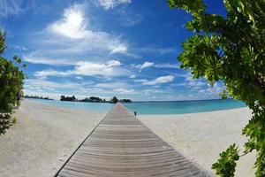 Tropical beach view photo