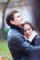 autumn couple portrait photo