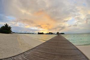 Tropical beach view photo