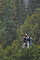 vista deportiva de parapente foto