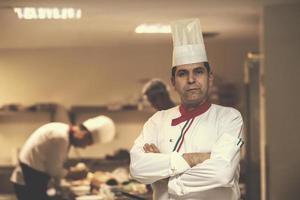 Portrait of young chef photo