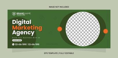 Social Media Digital Marketing Banner Design vector