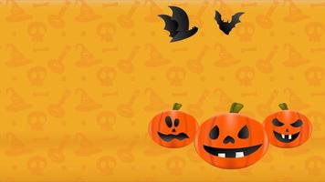 l'animation d'arrière-plan d'halloween convient aux célébrations, aux explications, aux événements et aux festivals video
