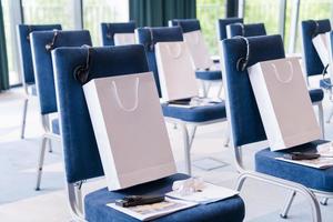 modern conference room interior before starting a business seminar photo