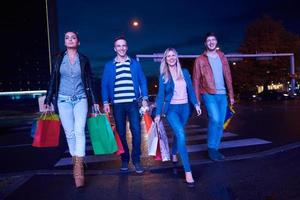 Group Of Friends Enjoying Shopping photo