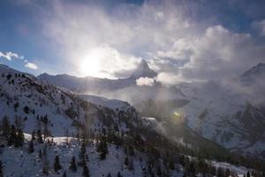 mountain matterhorn zermatt switzerland photo