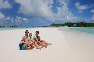 familia feliz de vacaciones foto