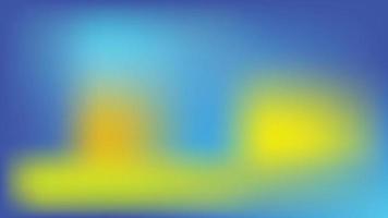 abstract blurred gradient light blue and yellow background vector illustration