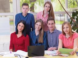 teens group in school photo