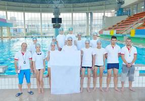 vista de la clase de natación foto